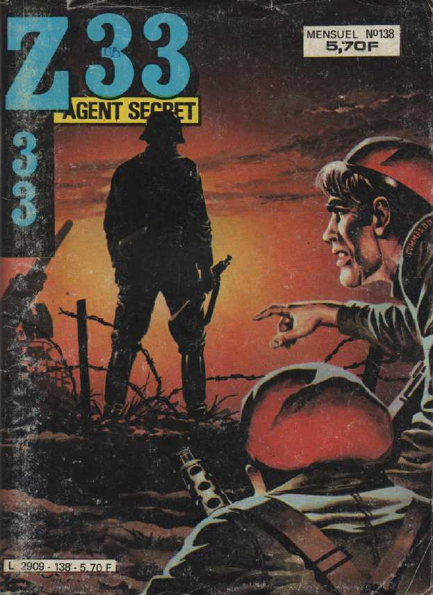 Scan de la Couverture Z 33 Agent Secret n 138